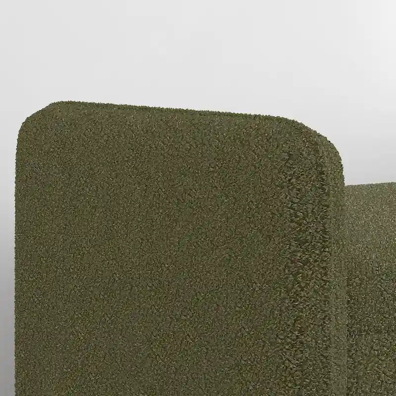 Banc de rangement en velours Teddy avec assise de chambre