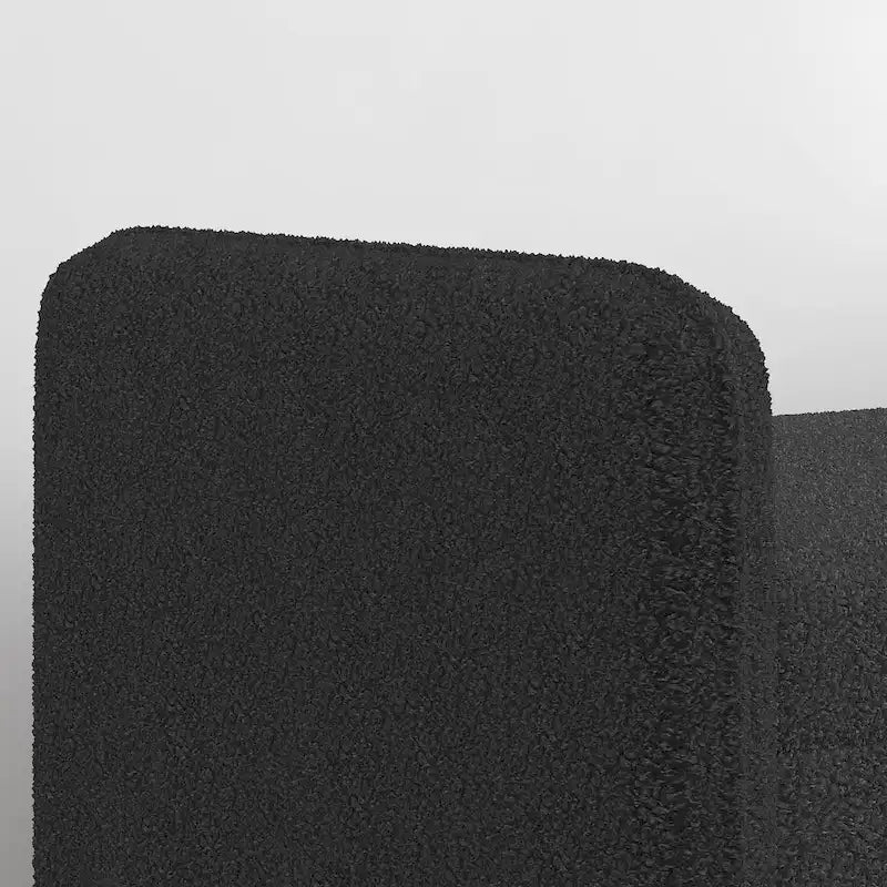 Banc de rangement en velours Teddy avec assise de chambre