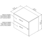 Classeur latéral à 2 tiroirs