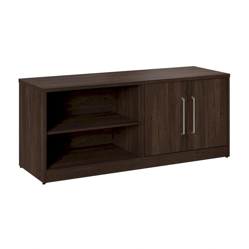 Meuble bas de rangement avec portes et étagères