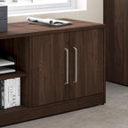 Meuble bas de rangement avec portes et étagères