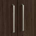 Meuble bas de rangement avec portes et étagères
