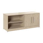 Meuble bas de rangement avec portes et étagères