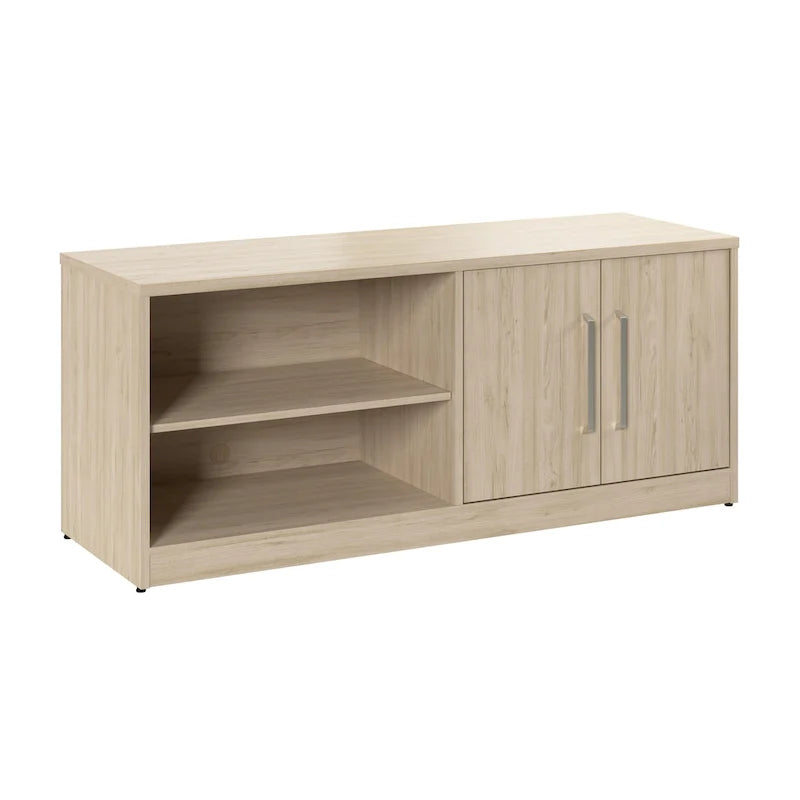 Meuble bas de rangement avec portes et étagères
