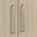 Meuble bas de rangement avec portes et étagères