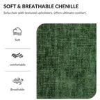 Fauteuil convertible surdimensionné en chenille avec pouf, rangement et port de chargement USB