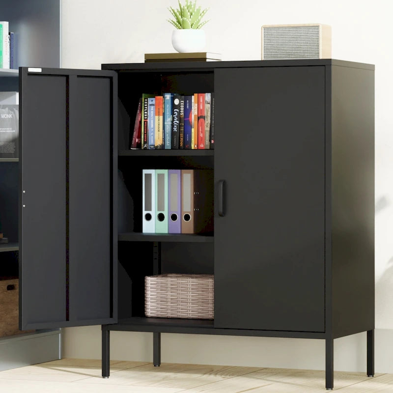 Armoire de rangement métallique de 40 pouces à 2 portes