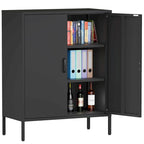 Armoire de rangement métallique de 40 pouces à 2 portes