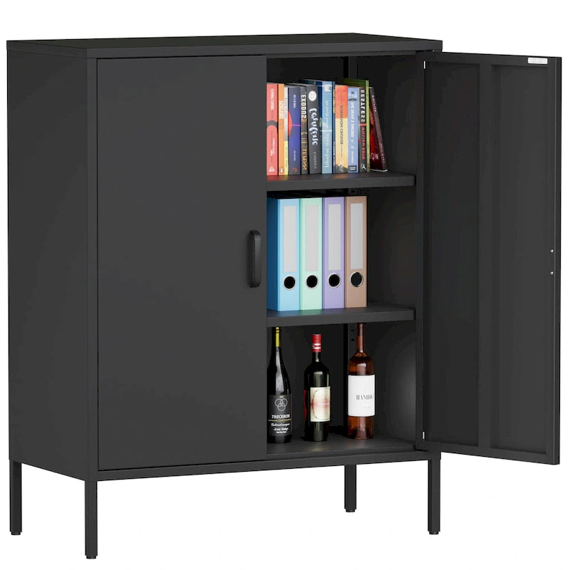 Armoire de rangement métallique de 40 pouces à 2 portes