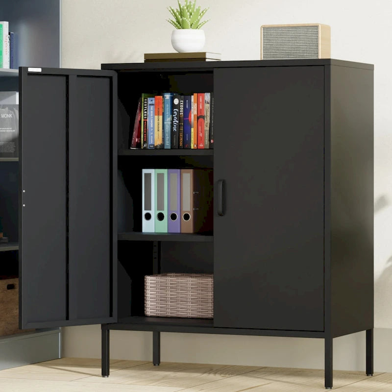 Armoire de rangement métallique de 40 pouces à 2 portes