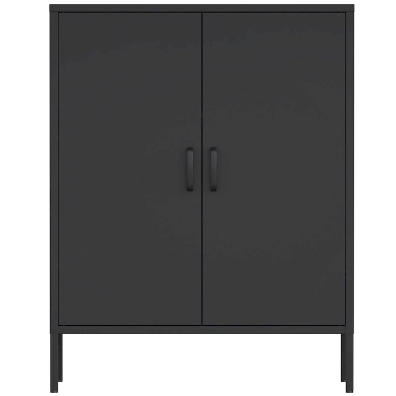 Armoire de rangement métallique de 40 pouces à 2 portes