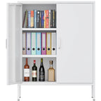 Armoire de rangement métallique de 40 pouces à 2 portes