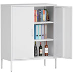Armoire de rangement métallique de 40 pouces à 2 portes