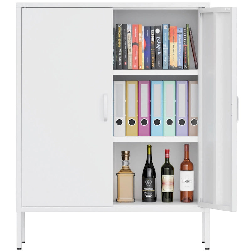 Armoire de rangement métallique de 40 pouces à 2 portes