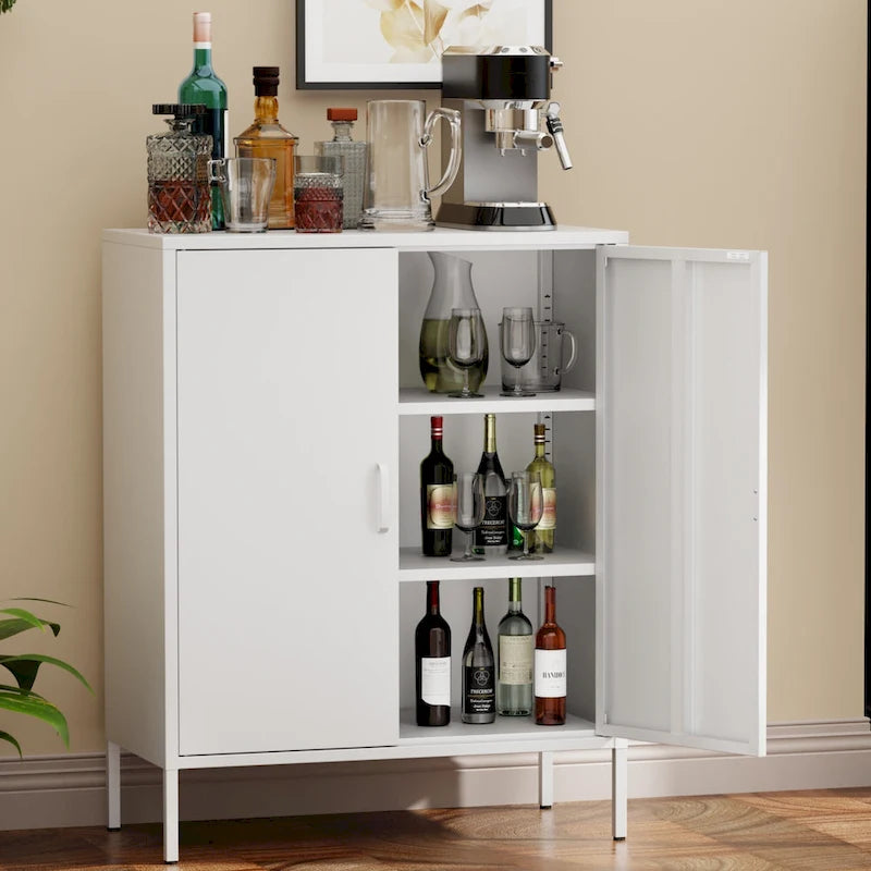 Armoire de rangement métallique de 40 pouces à 2 portes