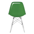 Chaise de salle à manger d'appoint en acrylique avec pieds Eiffel