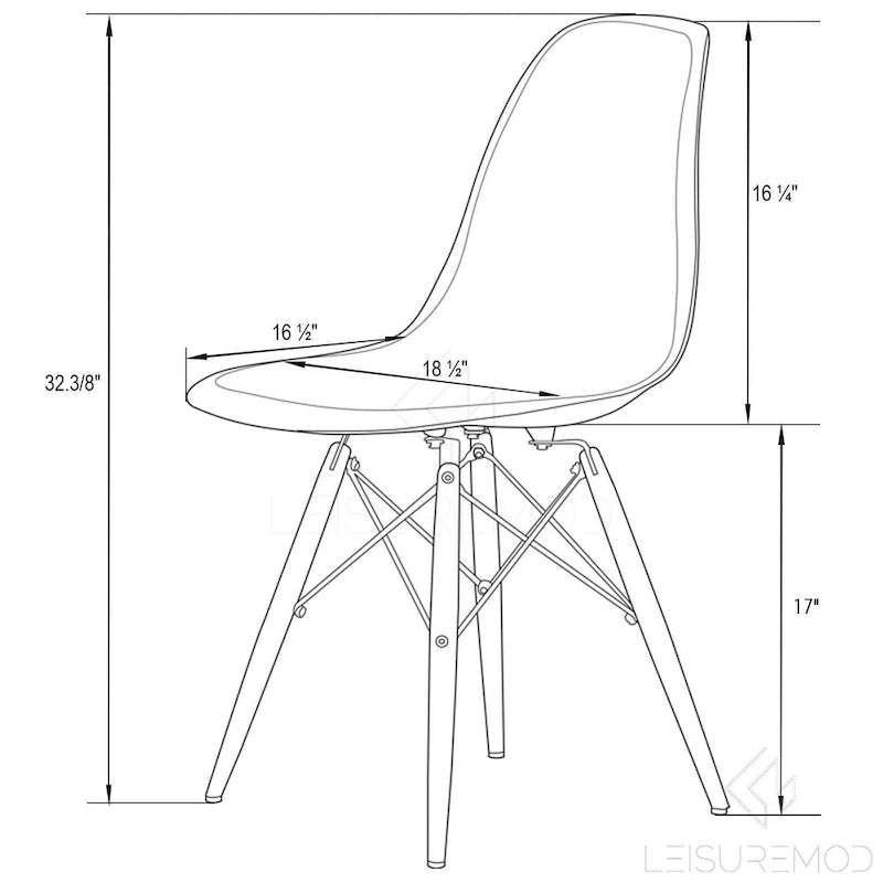 Chaise de salle à manger d'appoint en acrylique avec pieds Eiffel