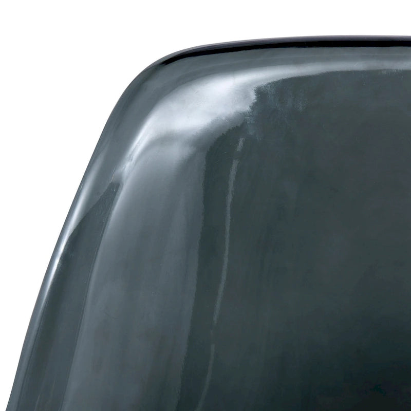 Chaise de salle à manger d'appoint en acrylique avec pieds Eiffel