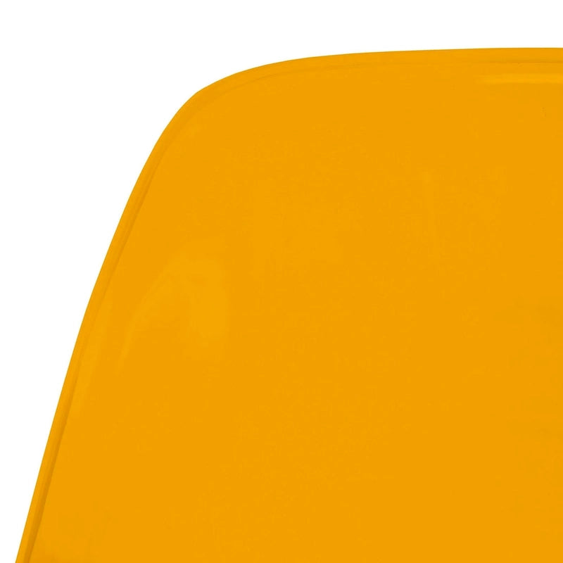 Chaise de salle à manger d'appoint en acrylique avec pieds Eiffel