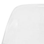 Chaise de salle à manger d'appoint en acrylique avec pieds Eiffel