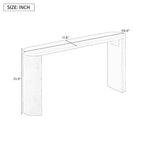 Console semi-cylindrique – MDF et hévéa, plusieurs options de couleur