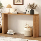 Console semi-cylindrique – MDF et hévéa, plusieurs options de couleur