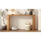 Console semi-cylindrique – MDF et hévéa, plusieurs options de couleur