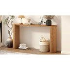 Console semi-cylindrique – MDF et hévéa, plusieurs options de couleur