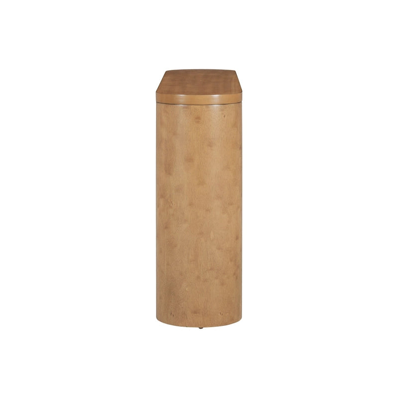 Console semi-cylindrique – MDF et hévéa, plusieurs options de couleur