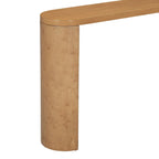 Console semi-cylindrique – MDF et hévéa, plusieurs options de couleur
