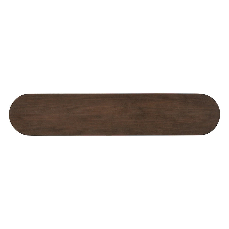 Console semi-cylindrique – MDF et hévéa, plusieurs options de couleur