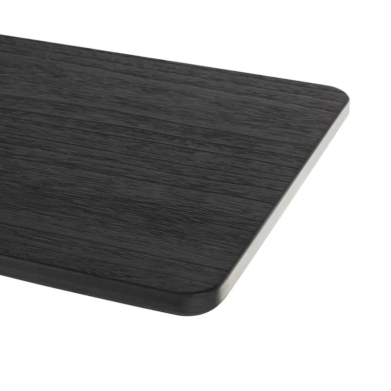 Console en bois avec piédestal ovale sculpté - Noir