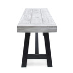 Banc de salle à manger rectangulaire en bois d'acacia style ferme