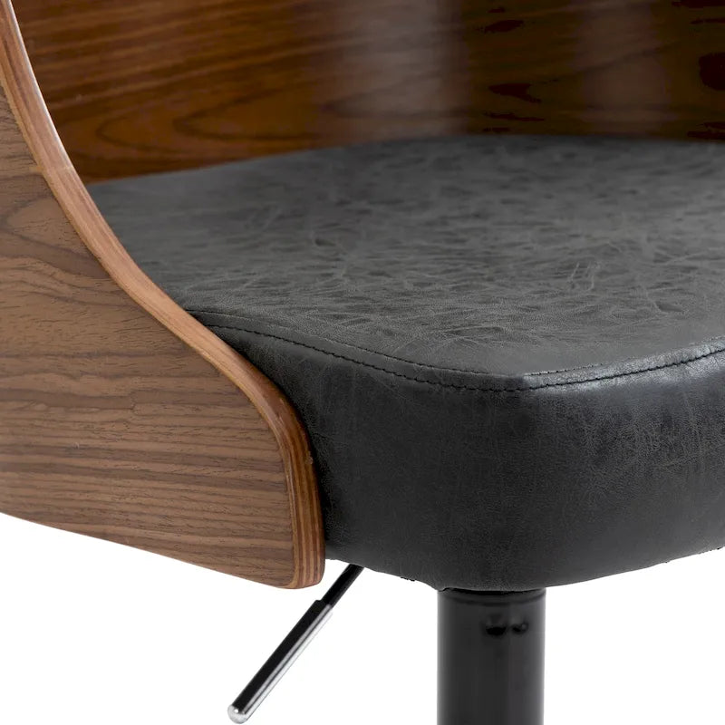 Chaise de bureau de direction avec dossier en bois massif