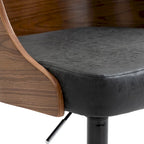 Chaise de bureau de direction avec dossier en bois massif