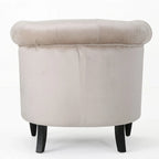 Fauteuil club en velours