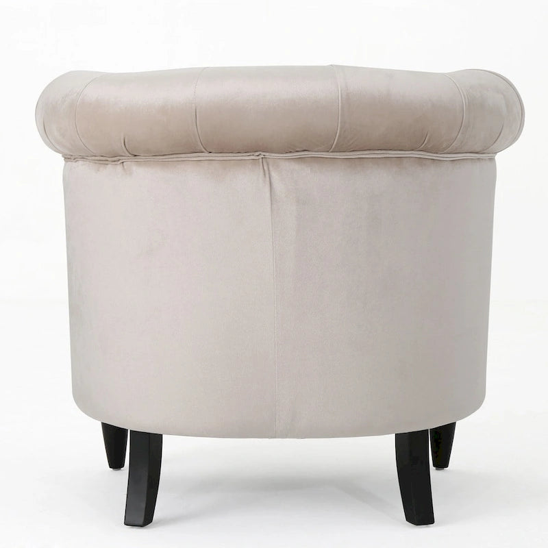 Fauteuil club en velours
