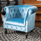 Fauteuil club en velours
