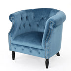 Fauteuil club en velours
