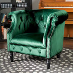Fauteuil club en velours