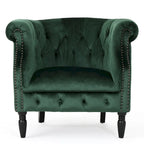 Fauteuil club en velours