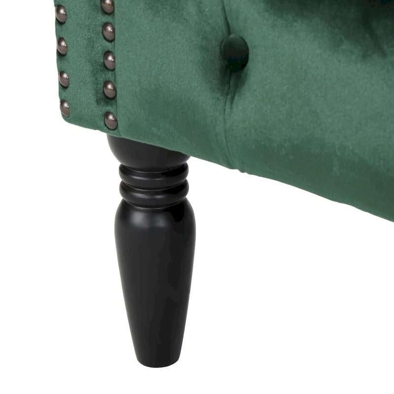 Fauteuil club en velours