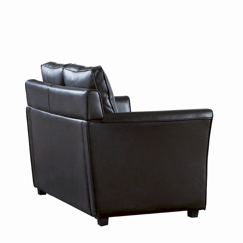 Causeuse contemporaine avec accoudoirs évasés