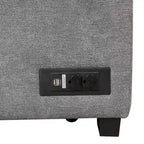Canapé-lit gigogne 2-en-1 avec pouf de rangement