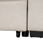 Canapé-lit gigogne 2-en-1 avec pouf de rangement