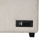 Canapé-lit gigogne 2-en-1 avec pouf de rangement