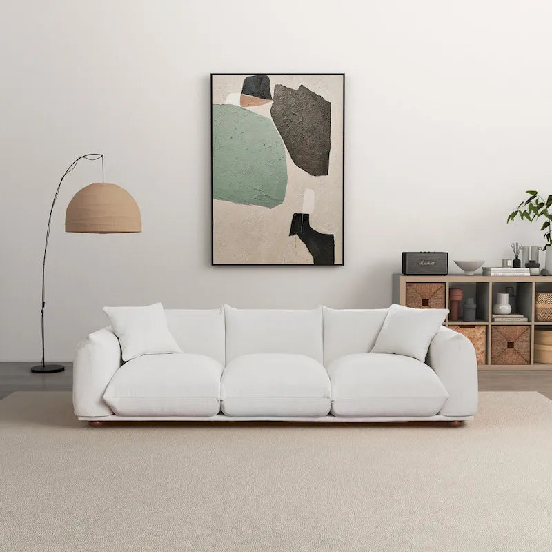 Canapé en Boucle/Velours Mid-Century Moderne