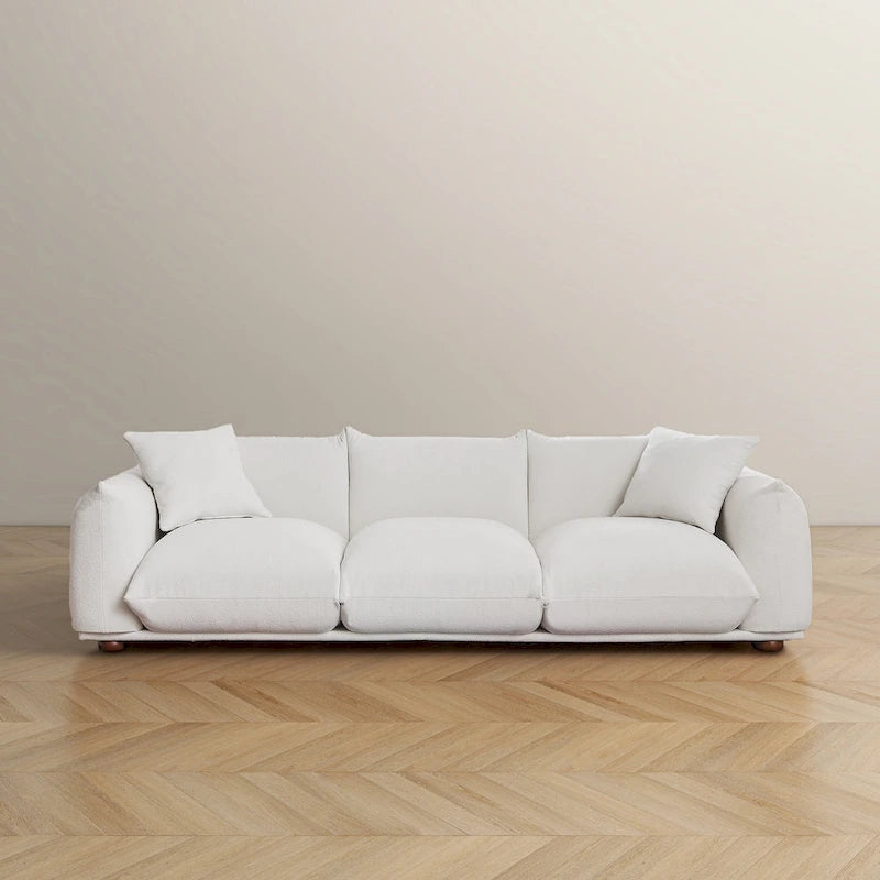 Canapé en Boucle/Velours Mid-Century Moderne