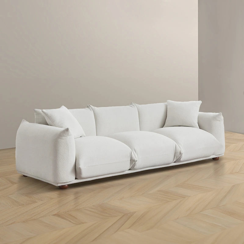 Canapé en Boucle/Velours Mid-Century Moderne