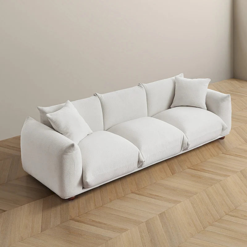 Canapé en Boucle/Velours Mid-Century Moderne